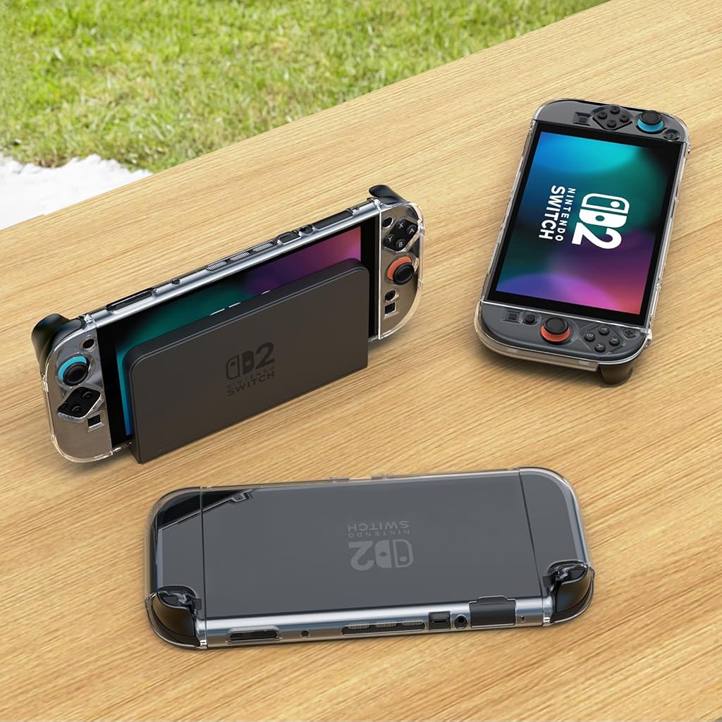 ZORBES® Transparent Protective Grip Case Compatible with 2025 Nintendo Switch 2, Anti-Scratch, Hard PC Cover for Nintendo Switch 2 Console & Joy-Cons, Clear ZORBES® Transparent Protective Grip Case Compatible with 2025 Nintendo Switch 2, Anti-Scratch, Hard PC Cover for Nintendo Switch 2 Console & Joy-Cons, Clear